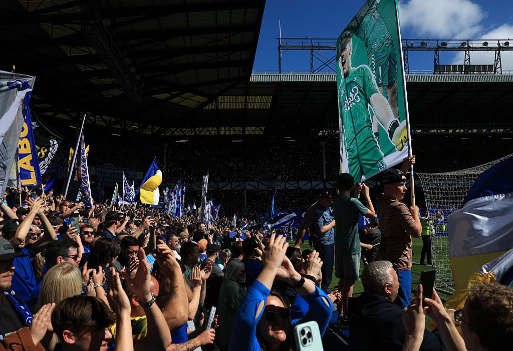 Everton fans at Goodison Park