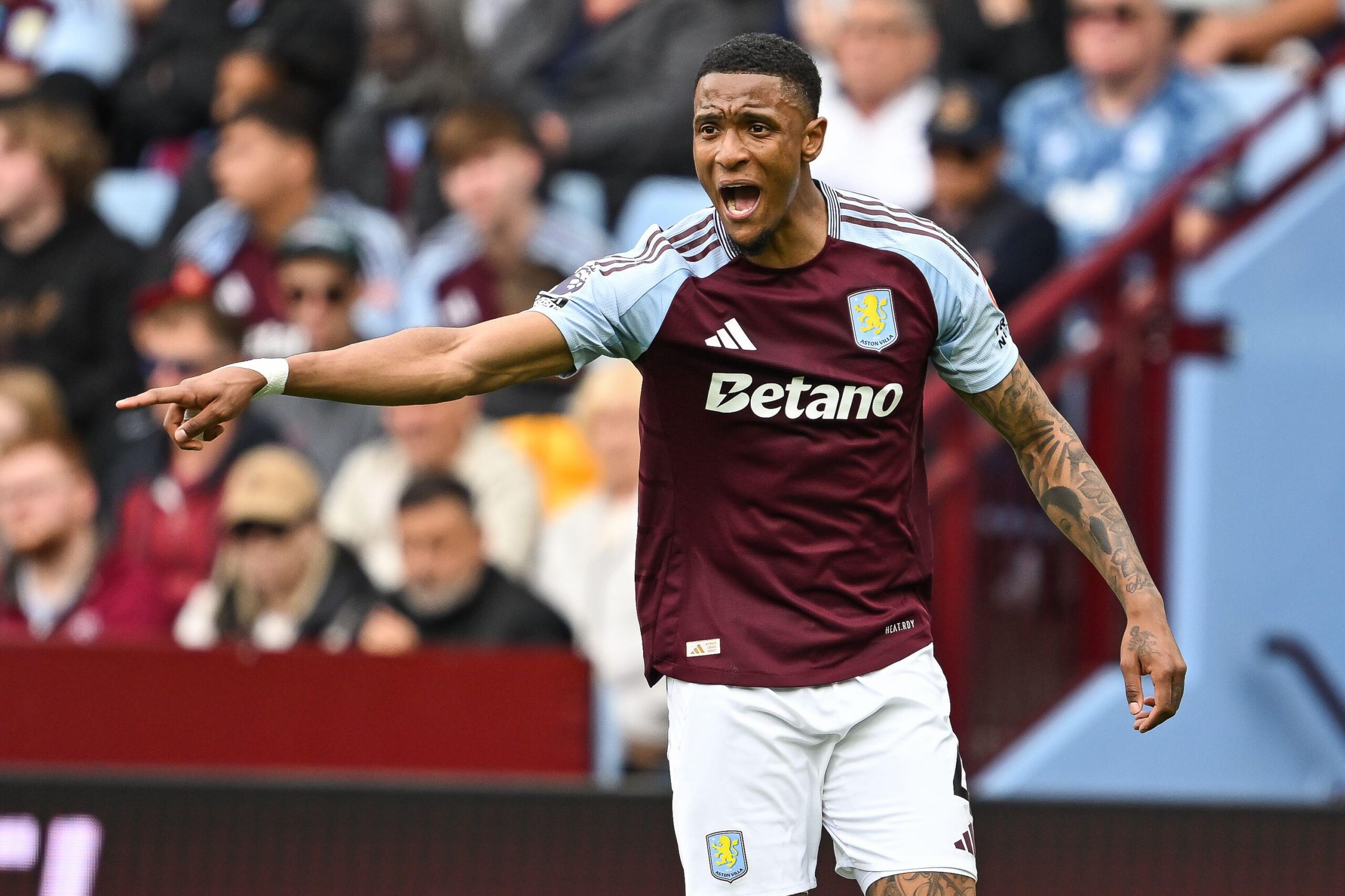 Aston Villa defender Ezri Konsa, May 2025
