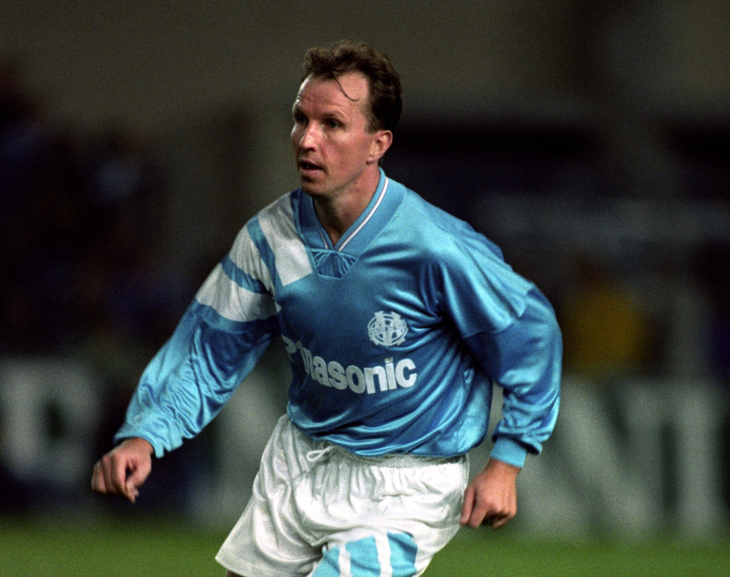 Trevor Steven playing for Marseille in 1991.
