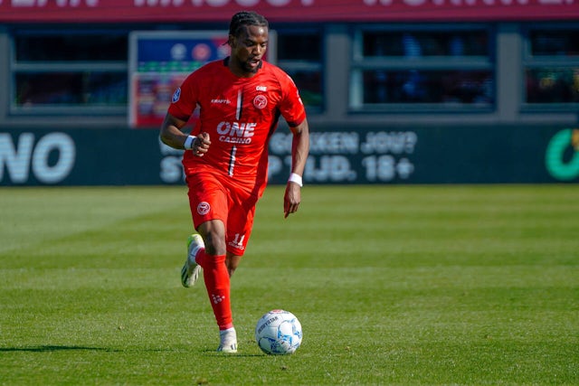 Junior Kadile of Almere City on April 28, 2025