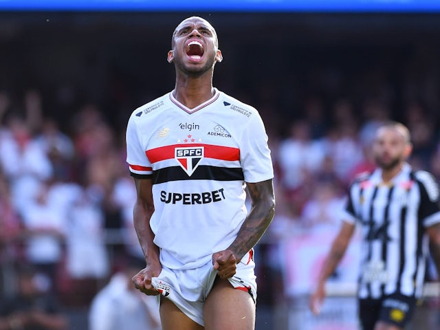 Andre Silva of Sao Paulo pictured on April 19, 2025