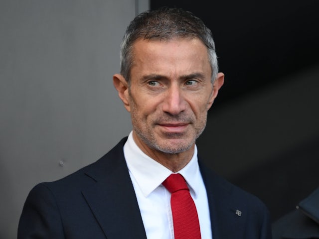 Arsenal sporting director Andrea Berta pictured on April 20, 2025
