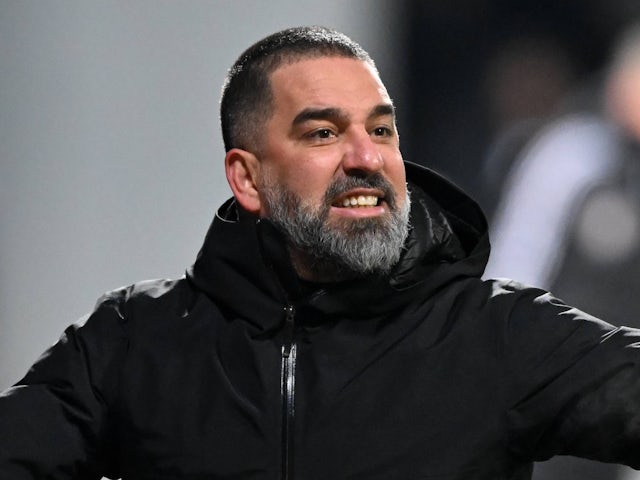 Eyupspor manager Arda Turan on February 21, 2025