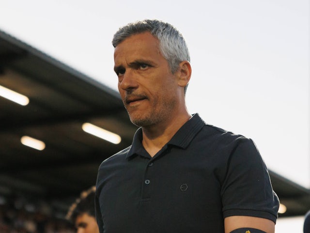 Famalicao manager Armando Evangelista on April 16, 2024