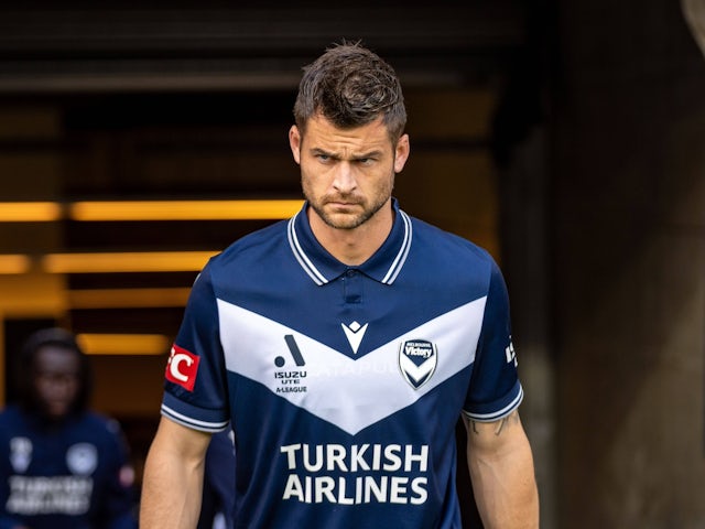 Brendan Hamill of Melbourne Victory on April 19, 2025