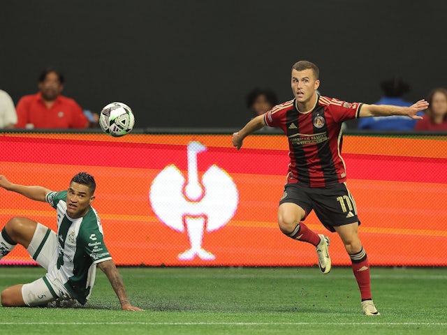 Brooks Lennon of Atlanta United pictured on August 4, 2024