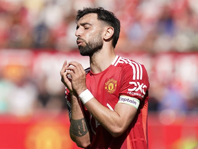 Manchester United's Bruno Fernandes on May 11, 2025