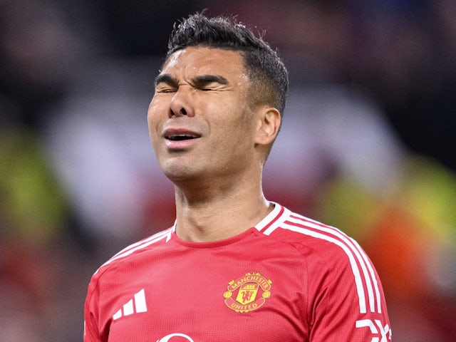 Manchester United's Casemiro on April 17, 2025