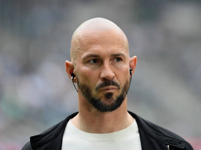 Hoffenheim manager Christian Ilzer before his side's match against Borussia Monchengladbach, on May 3, 2025