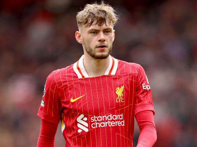 Liverpool's Conor Bradley pictured on April 13, 2025