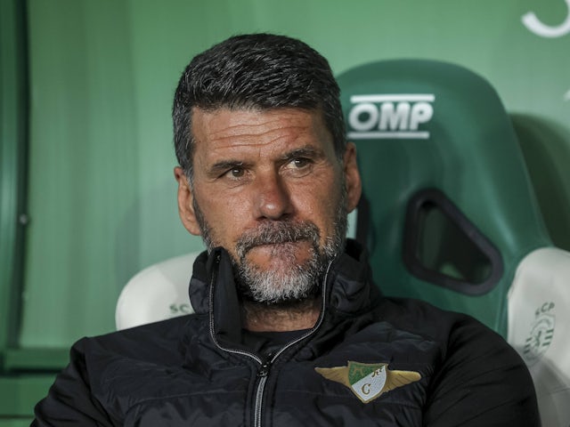 Moreirense manager Cristiano Bacci on April 18, 2025