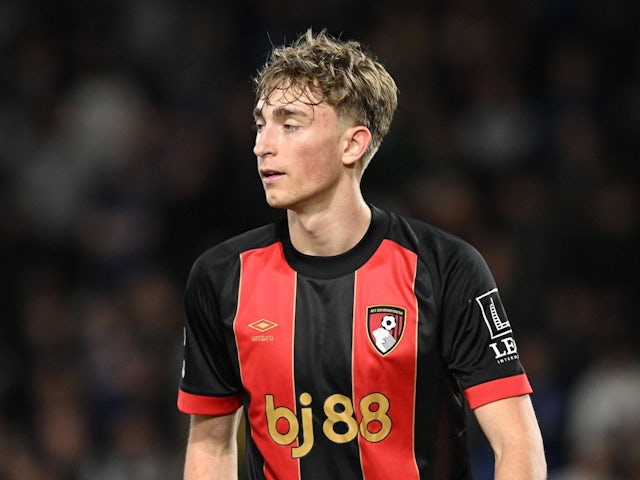 Bournemouth defender Dean Huijsen on April 2, 2025