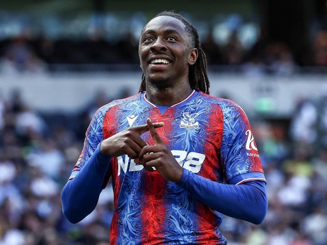 Eberechi Eze of Crystal Palace during his team's clash against Tottenham Hotspur in the Premier League, on May 11, 2025