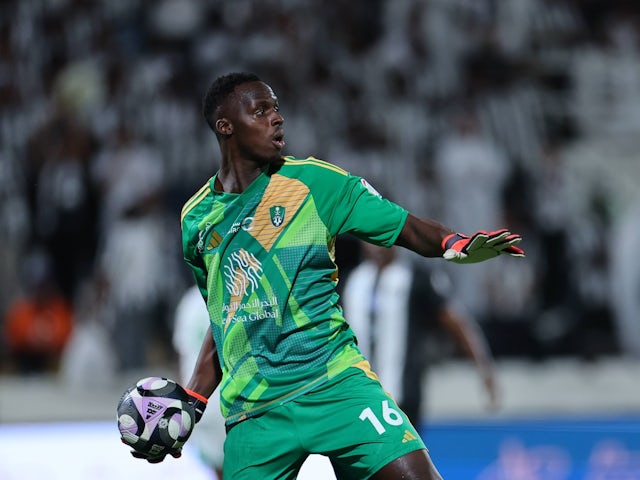 Al-Ahli goalkeeper Edouard Mendy pictured on May 11, 2025