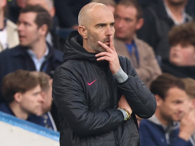 Chelsea manager Enzo Maresca in thought on May 8, 2025