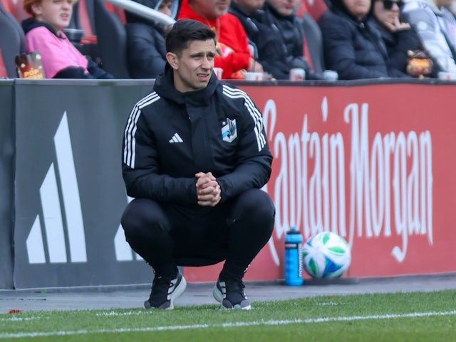Minnesota United manager Eric Ramsay pictured on April 12, 2025
