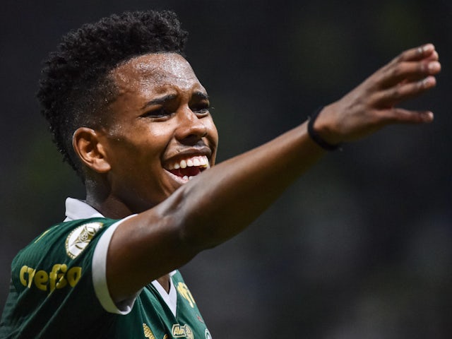 Estevao Willian during Palmeiras defeat to Botafogo on November 26, 2024.