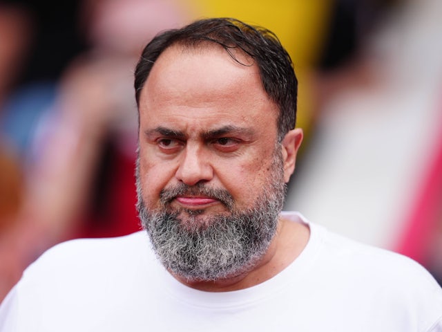 Nottingham Forest owner Evangelos Marinakis pictured in November 2024
