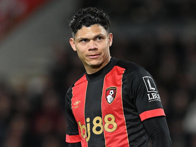 Bournemouth's Evanilson on April 14, 2025