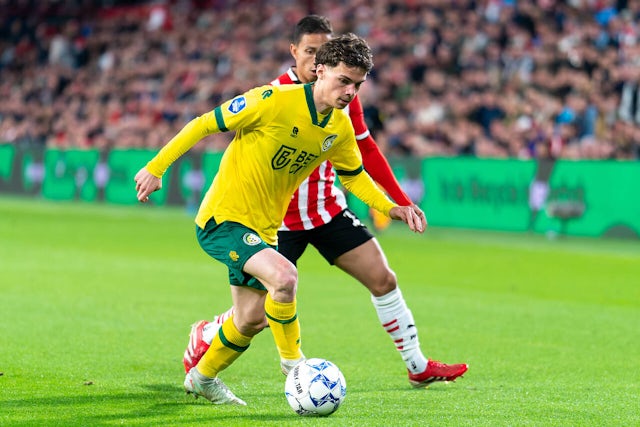 Edouard Michut of Fortuna Sittard on April 28, 2025