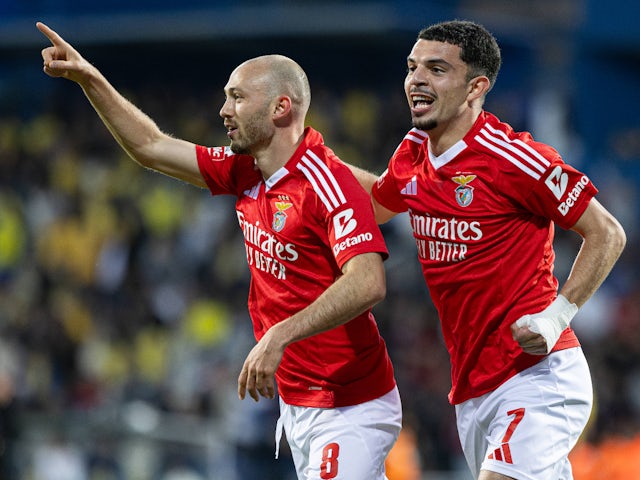 Benfica's Fredrik Aursnes pictured on May 3, 2025