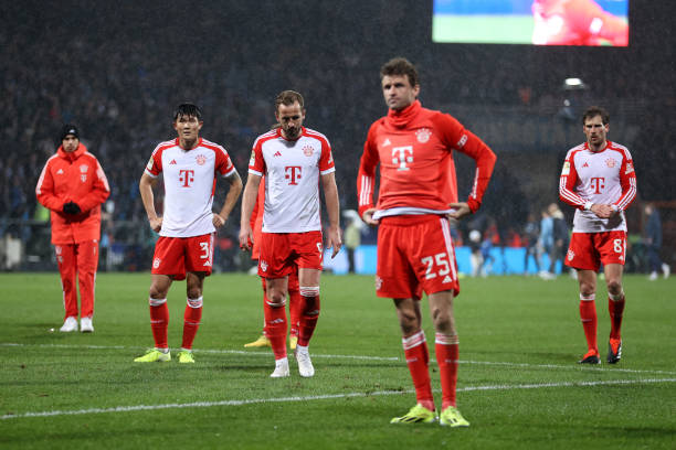 German Bundesliga best soccer leagues in the world ranked BOCHUM, GERMANY - FEBRUARY 18: Harry Kane of Bayern Munich looks dejected following the Bundesliga match between VfL Bochum 1848 and FC Bayern München at Vonovia Ruhrstadion on February 18, 2024 in Bochum, Germany.