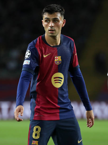 Pedri plays during the match between FC Barcelona and BSC Young Boys in the week 2 of the League Stage of the UEFA Champions League, at the Lluis Companys Stadium, in Barcelona, Spain, on October 1, 2024.