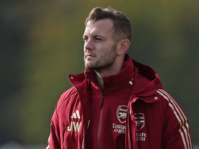 Jack Wilshere in charge of Arsenal's Under-18s in October 2023