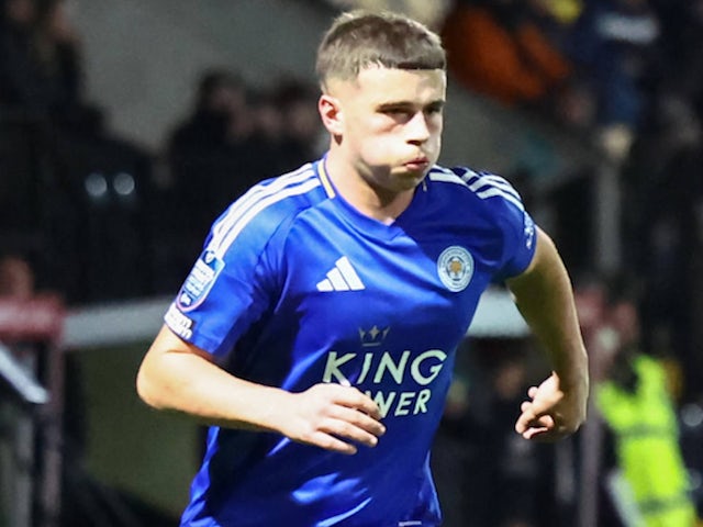 Leicester City's Jake Evans on November 12, 2024