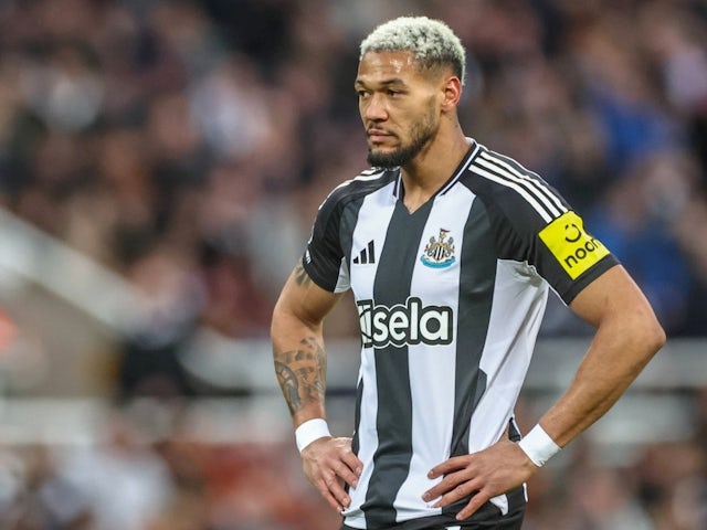 Newcastle United's Joelinton on April 16, 2025