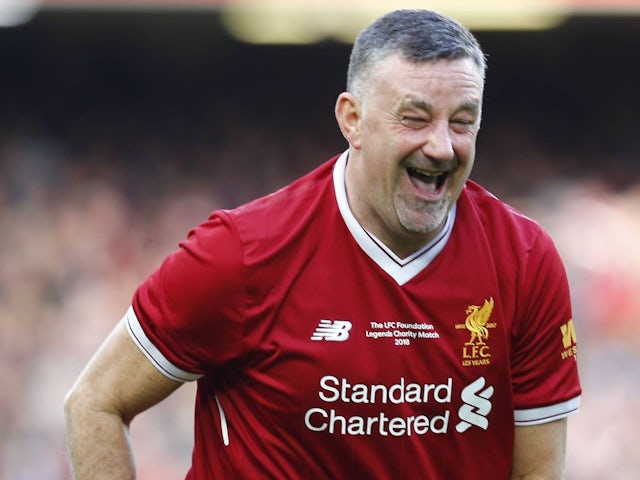 John Aldridge playing for Liverpool Legends against Bayern Munich Legends, on March 24, 2018