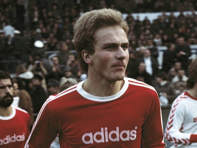 Karl-Heinz Rummenigge in action for Bayern Munich in 1976