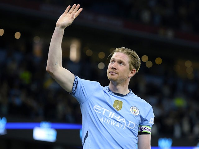 Manchester City's Kevin De Bruyne on May 20, 2025