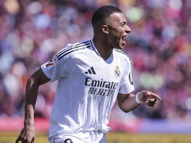 Real Madrid's Kylian Mbappe on May 11, 2025