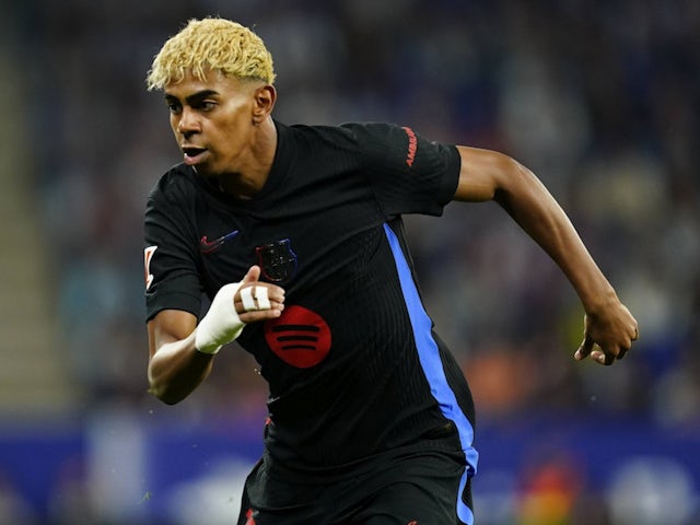 Barcelona forward Lamine Yamal on May 15, 2025