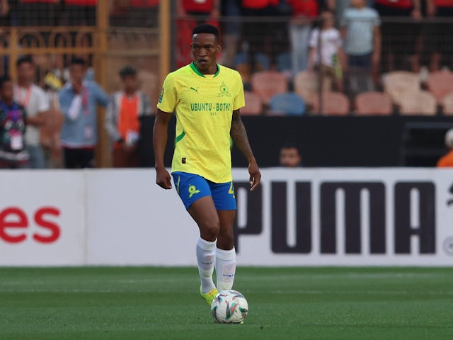 Teboho Mokoena of Mamelodi Sundowns  on May 12, 2025