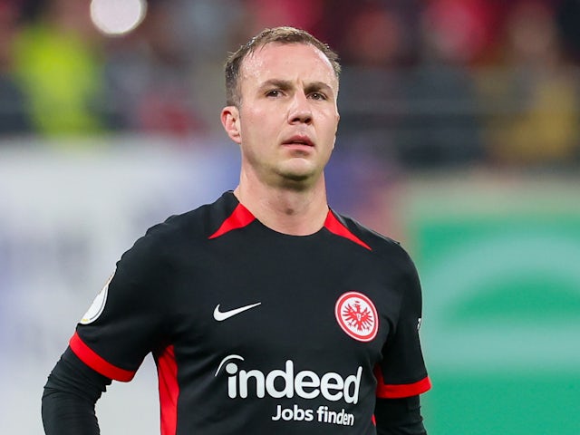 Mario Gotze in action for Eintracht Frankfurt on December 4, 2024