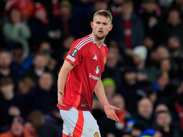 Manchester United's Matthijs de Ligt on January 23, 2025