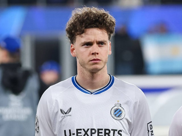 Club Brugge's Maxim De Cuyper on February 18, 2025
