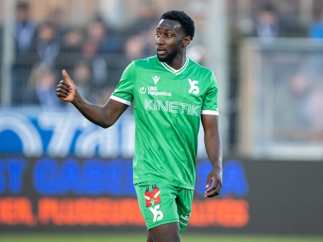 Moussa Baradji of Yverdon Sport on March 2, 2025