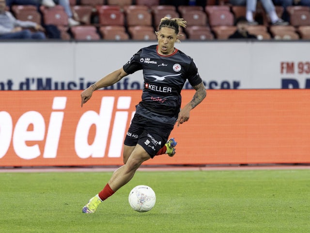 Nishan Burkart of FC Winterthur in action on May 13, 2025