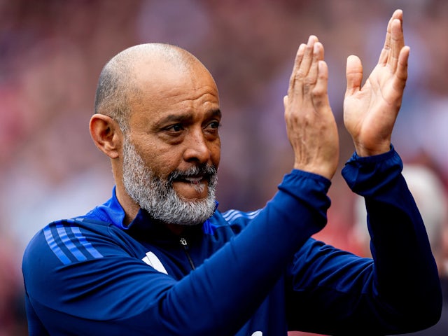 Nottingham Forest head coach Nuno Espirito Santo in April 2025.