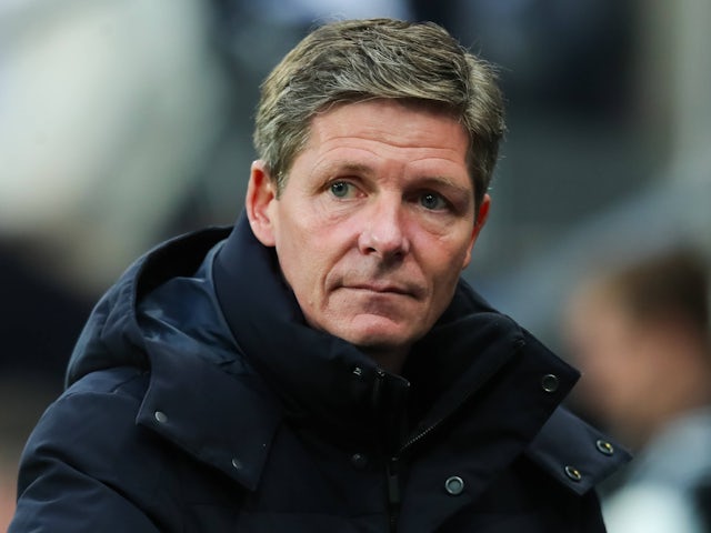 Crystal Palace manager Oliver Glasner pictured on April 20, 2025