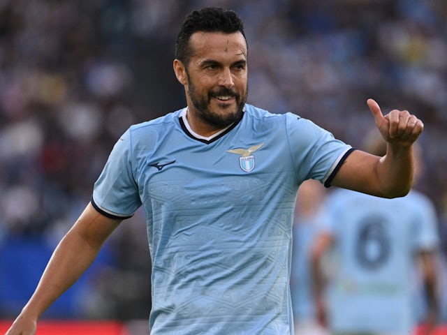 Pedro in action for Lazio on October 27, 2024