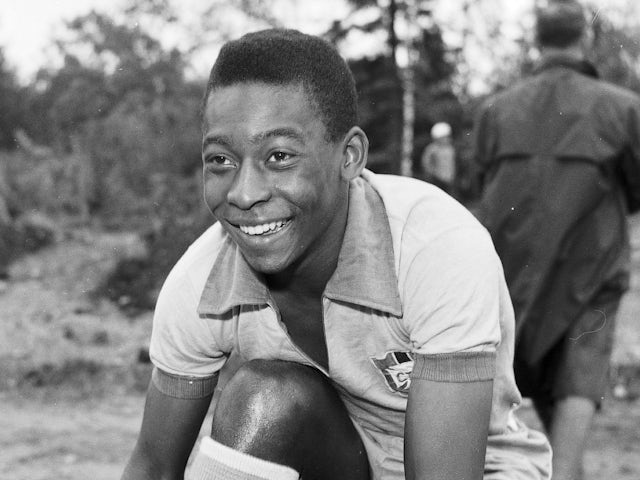 Brazil's Pele during the 1958 World Cup