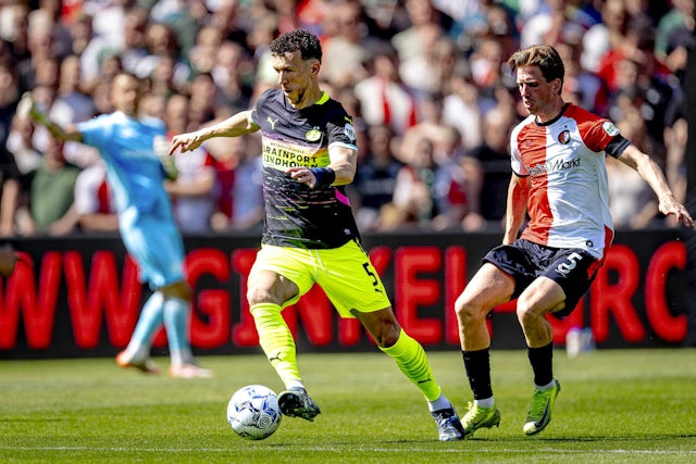 PSV Eindhoven forward Ivan Perisic on May 12, 2025