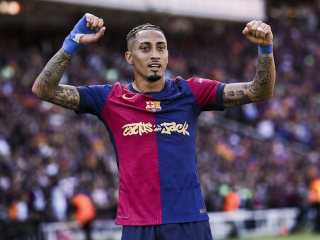 Barcelona's Raphinha on May 11, 2025