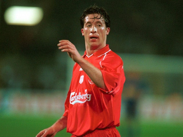 Robbie Fowler of Liverpool during his side's match against Alaves, on May 16, 2001