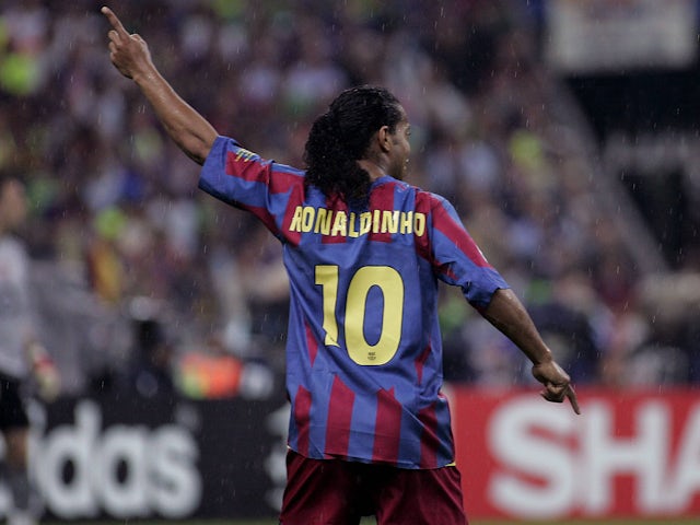 Barcelona's Ronaldinho during the 2006 Champions League final