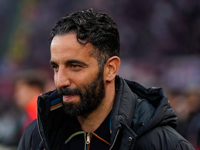 Manchester United head coach Ruben Amorim on April 17, 2025